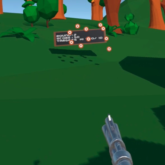 voice-activated vr shooting gallery